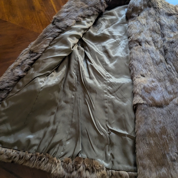 Vintage Brown Rabbit Fur Jacket - Picture 16 of 16